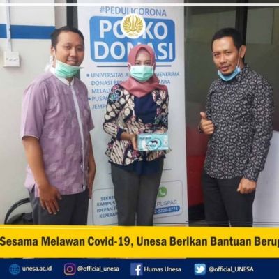 Bantu Sesama Melawan Covid-19, Unesa Berikan Bantuan Berupa APD