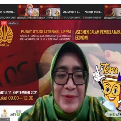 Dorong Peningkatan Literasi dan Implementasi AKM, Pusat Studi Literasi UNESA Helat Sadaring