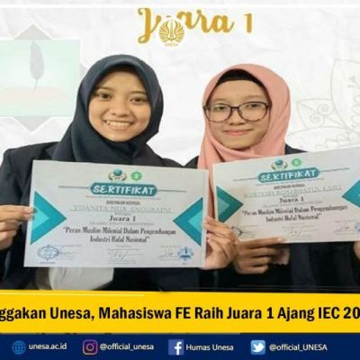 Banggakan Unesa, Mahasiswa FE Raih Juara 1 Ajang IEC 2020