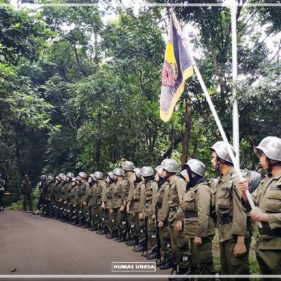 Pengukuhan Anggota Baru, Satmenwa 804 Unesa Gelar Orientasi Bina Mental