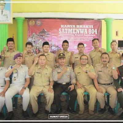 Karya Bakti Satmenwa 804 Unesa Untuk Membangun Desa
