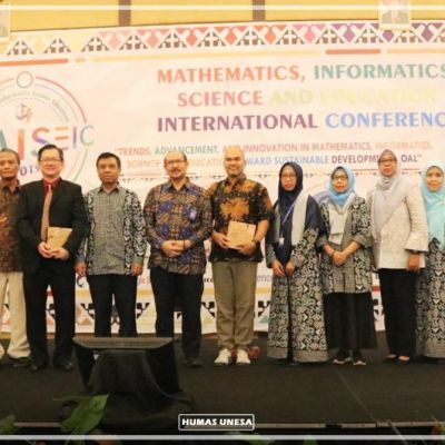 FMIPA Unesa Sukses Menggelar Matematics, Informatics, Science and Education International Conference MISEIC 2019