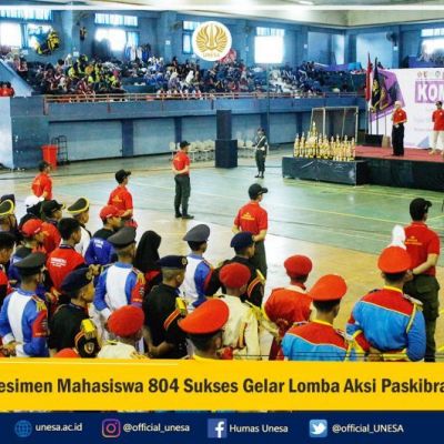 Resimen Mahasiswa 804 Sukses Gelar Lomba Aksi Paskibra