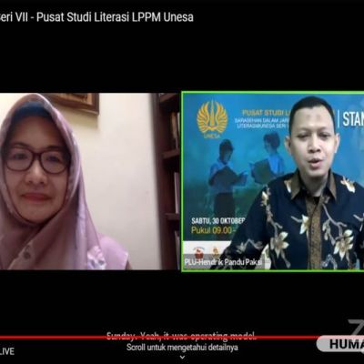 Tingkatkan Kompetensi Literasi Anak Negeri, Pusat Studi Literasi UNESA Helat Sadaring dan Lomba Menulis