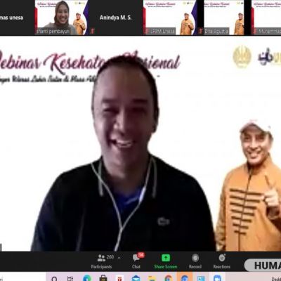 Para Pakar Berikan Tip Sehat Lahir Batin di Webinar Kesehatan Unesa