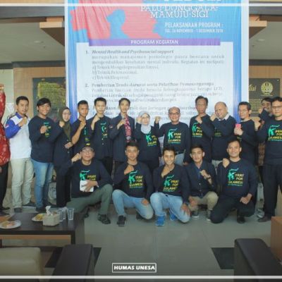 Wakil Rektor Dua Melepas Tim Relawan Tanggap Bencana ke Palu