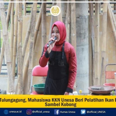 Di Tulungagung, Mahasiswa KKN Unesa Beri Pelatihan Ikan Bakar Sambel Kobong