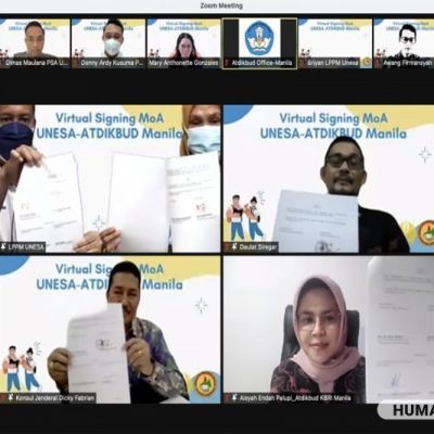 Komitmen Tingkatkan Kualitas Pendidikan, Konjen Indonesia untuk Manila dan UNESA Teken MoA Kerja Sama