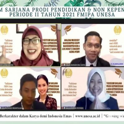 345 Mahasiswa FMIPA Yudisium, Dekan Lulusan Harus Berkarakter, Berintegritas, Inovatif, dan Inspiratif
