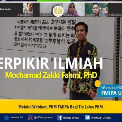 Melalui Webinar, PKM FMIPA Bagi Tip Lolos PKM