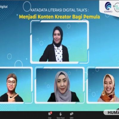 Dosen Komunikasi UNESA Sharing tentang Content Creator dalam Webinar Katadata Literasi Digital Talks
