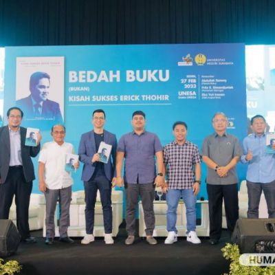 Buku Biografi Erick Thohir Dibahas di UNESA, Pimpinan Bisa Jadi Role Model Mahasiswa