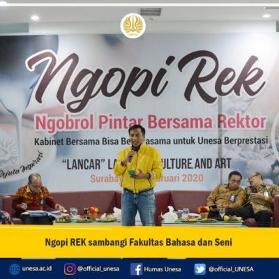 Ngopi REK sambangi Fakultas Bahasa dan Seni