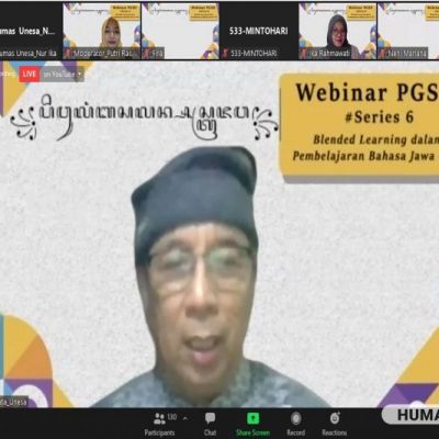 Webinar PGSD Seri Enam Bahas Blended Learning dalam Pembelajaran Bahasa Jawa di Sekolah Dasar