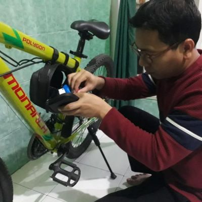 ELARBI, Alat Pendeteksi Kondisi Fisik dan Bisa Bikin Sepeda Manual Bertenaga Listrik, Inovasi Tim UNESA