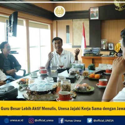 Buat Guru Besar Lebih Aktif Menulis, Unesa Jajaki Kerja Sama dengan Jawa Pos