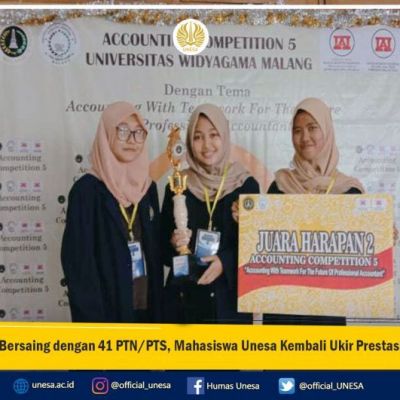 Bersaing dengan 41 PTNPTS, Mahasiswa Unesa Kembali Ukir Prestasi