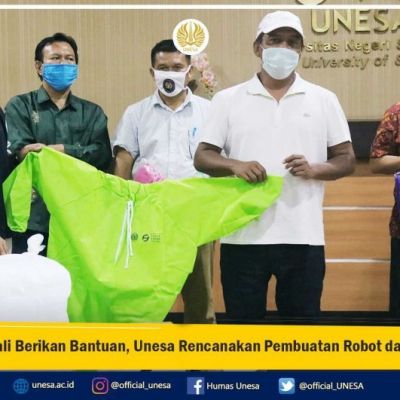 Kembali Berikan Bantuan, Unesa Rencanakan Pembuatan Robot dan Drone