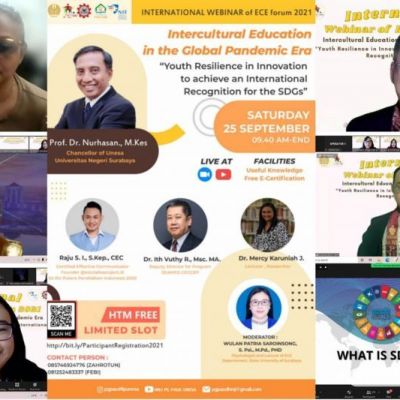 Webinar Internasional HMJ PG PAUD UNESA Diikuti Peserta dari Berbagai Negara