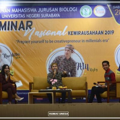 Menumbuhkan Jiwa Wirausaha, Jurusan Biologi Adakan Seminar Nasional Kewirausahaan 2019