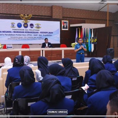 Mahasiswa Unesa Dibekali Wawasan Kebangsaan, Bela Negara, dan Kedisiplinan
