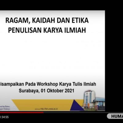 Target Bunga Rampai, UKM UNESA Helat Workshop KTI