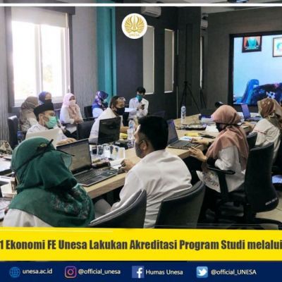 Prodi S1 Ekonomi FE Unesa Lakukan Akreditasi Program Studi melalui Daring