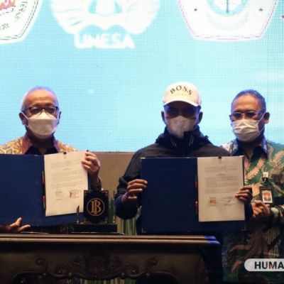 UNESA dan BI Teken MoU Kerja Sama Program Beasiswa
