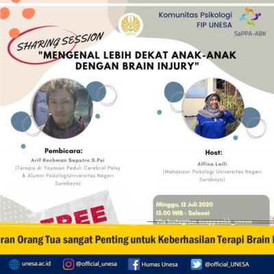 Peran Orang Tua sangat Penting untuk Keberhasilan Terapi Brain Injury