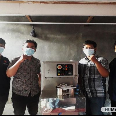Tingkatkan Produktivitas UKM Susu Kedelai di Surabaya, Mahasiswa UNESA Ciptakan Mesin Produksi 3 in 1 Otomatis