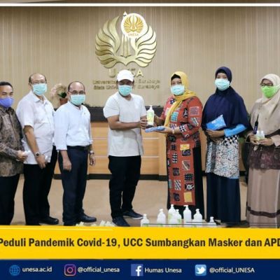 Peduli Pandemik Covid-19, UCC Sumbangkan Masker dan APD