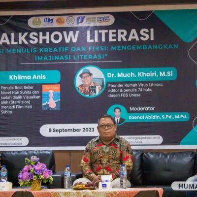 Bicara Literasi, PGSD Hadirkan Duet Apik Penulis Produktif FBS dan Novelis Kondang