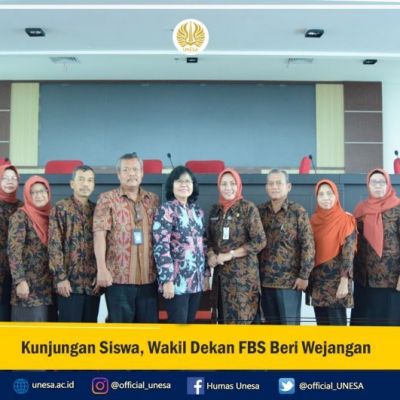 Kunjungan Siswa, Wakil Dekan FBS Beri Wejangan