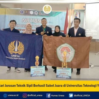 Dua Tim dari Jurusan Teknik Sipil Berhasil Sabet Juara di Universitas Teknologi Yogyakarta