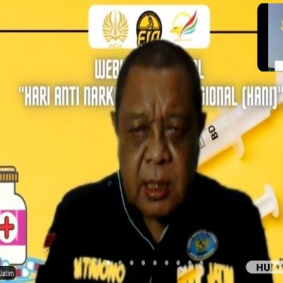 Gelorakan Semangat Lawan Narkoba, BEM FIO UNESA Peringati HANI dengan Webinar Nasional