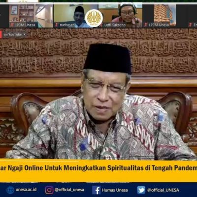 Unesa Gelar Ngaji Online Untuk Meningkatkan Spiritualitas di Tengah Pandemi Covid-19