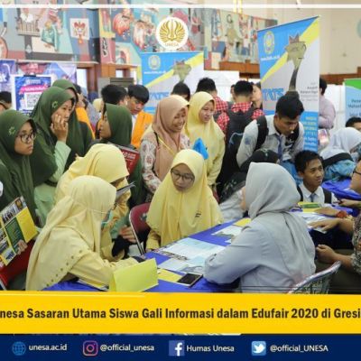 Unesa Sasaran Utama Siswa Gali Informasi dalam Edufair 2020 di Gresik