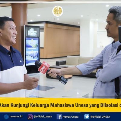 Rektor Akan Kunjungi Keluarga Mahasiswa Unesa yang Diisolasi di Wuhan