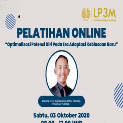 Pelatihan Online Unesa Potensi Diri Ada Pada Keyakinan Masing-masing Individu