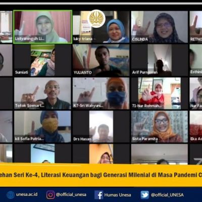 Sarasehan Seri Ke-4, Literasi Keuangan bagi Generasi Milenial di Masa Pandemi Covid-19