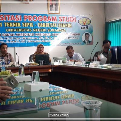 Tim Asesor BAN-PT Visitasi Akreditasi Prodi S1 Teknik Sipil, Fakultas Teknik, Unesa