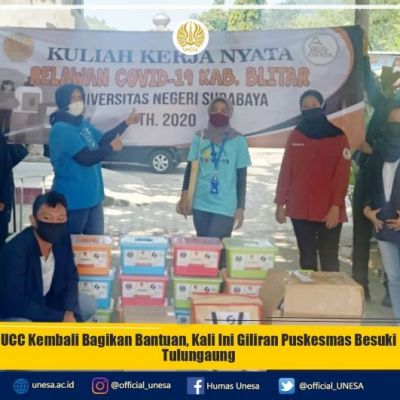 UCC Kembali Bagikan Bantuan, Kali Ini Giliran Puskesmas Besuki Tulungaung