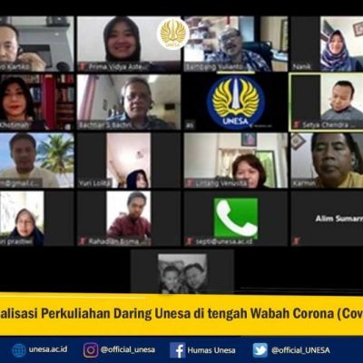 Optimalisasi Perkuliahan Daring Unesa di tengah Wabah Corona Covid-19
