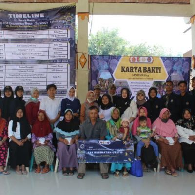 Satmenwa UNESA dan OPD Mojokerto Adakan Cek Kesehatan Gratis hingga Penyuluhan Pangan Industri