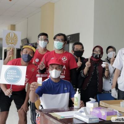 Tes Urine, Segenap Jajaran Pimpinan Unesa demi Terciptanya Kampus Bebas Narkoba