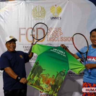 Kolaborasi UNESA dan UNNES dari Tenis Bersama hingga FGD Bahas Kerja Sama