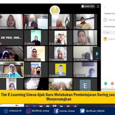 Tim E-Learning Unesa Ajak Guru Melakukan Pembelajaran Daring yang Menyenangkan