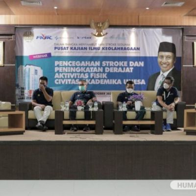 Sambut Hari Stroke Sedunia, UNESA Gandeng Mitra Helat Webinar Pencegahan Stroke