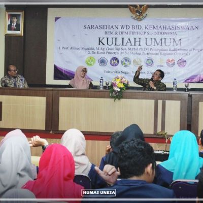 Sarasehan Wadek Bidang Kemahasiswaan Bahas Ormawa dan Pencegahan Radikalisme