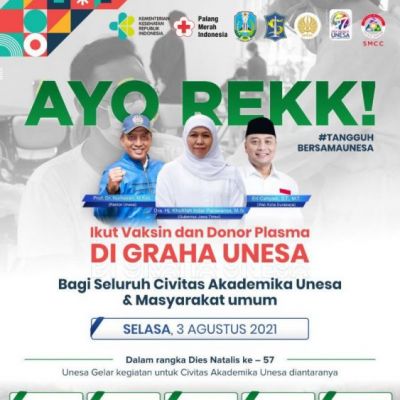 Ayo Rek Ikut Vaksin di UNESA, Perhatikan Syarat dan Cara Pendaftarannya